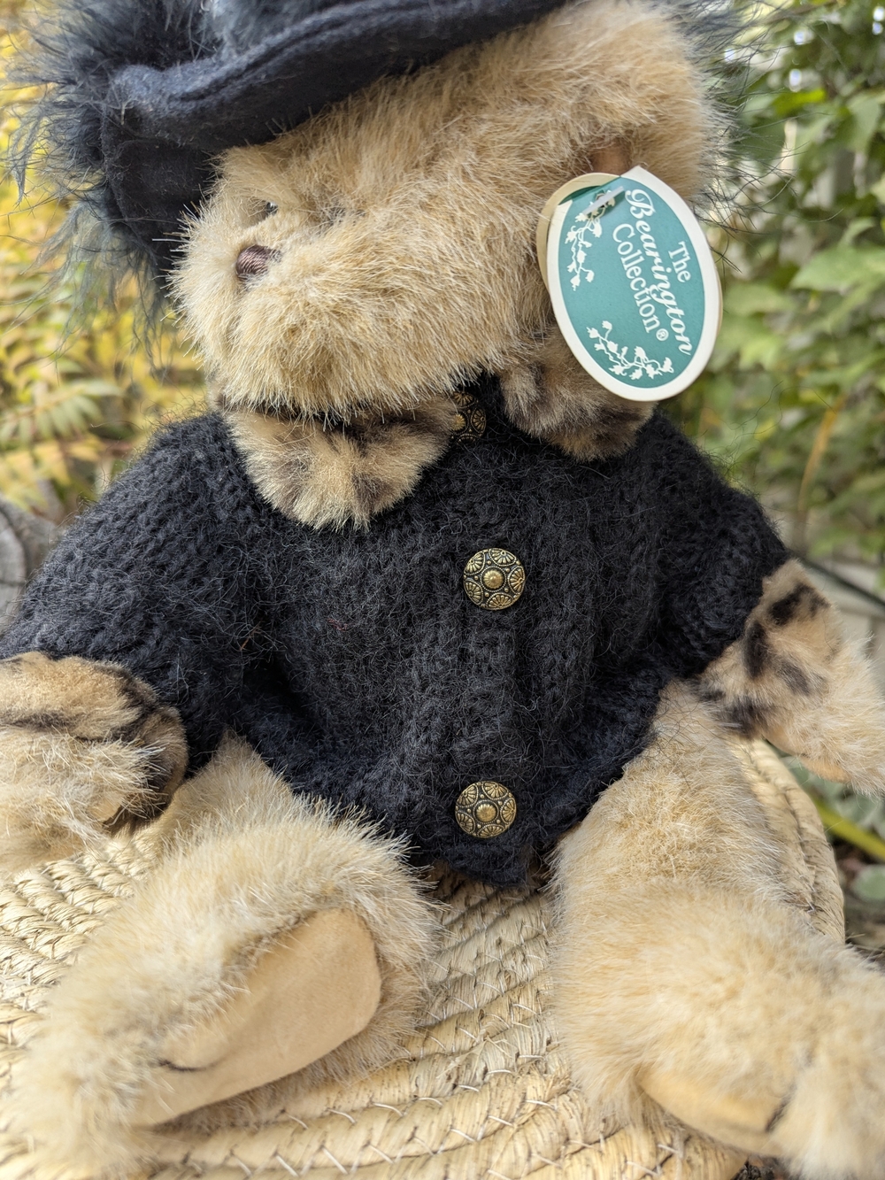 Bearington Collection Selena Plush Cat Vintage Whimsigoth Mob Wife Dark Coquette - Picture 5 of 17